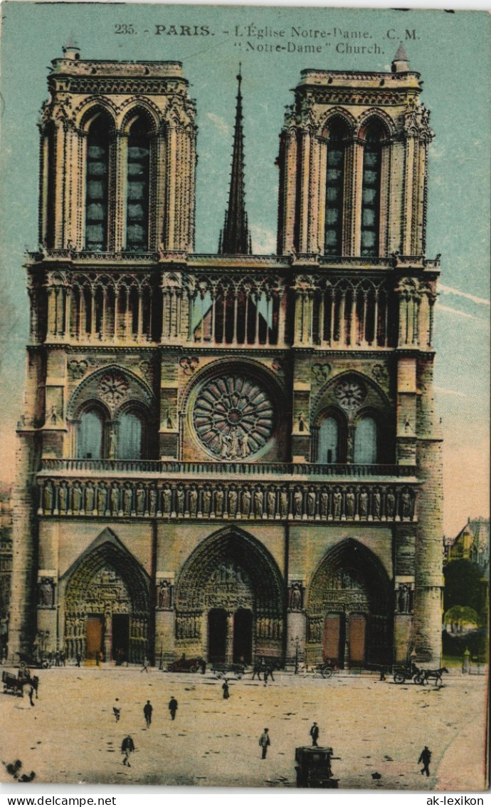 CPA Paris Kathedrale Notre-Dame De Paris 1929 - Notre-Dame De Paris