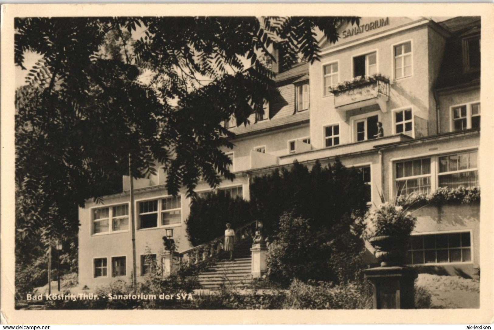 Ansichtskarte Bad Köstritz Sanatorium SVA 1955 - Bad Koestritz