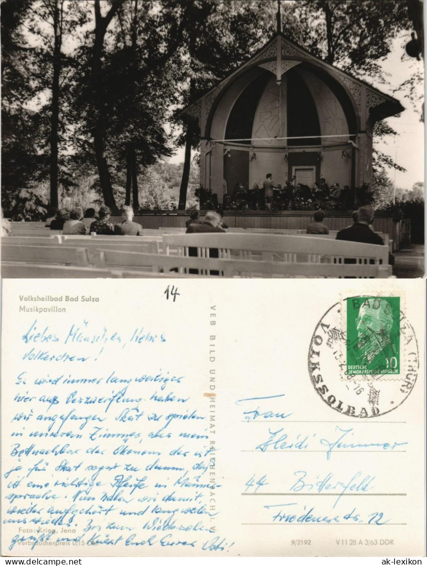 Ansichtskarte Bad Sulza Musickpavillon 1963 - Bad Sulza