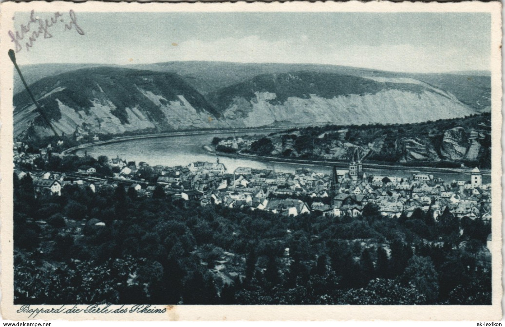 Ansichtskarte Boppard Blick Auf Die Stadt 1932 - Boppard