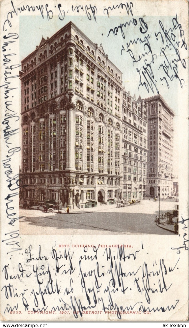 Postcard Philadelphia Betz Building Hochhaus Skyscraper 1904 - Autres & Non Classés