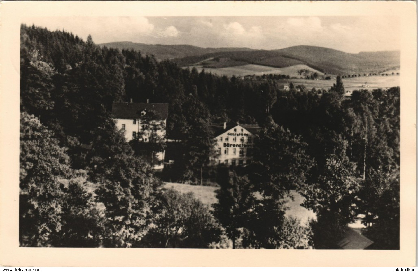 Niederneuschönberg-Olbernhau Gast-u. Erholungsstätte Bärenstein Panorama  1965 - Olbernhau