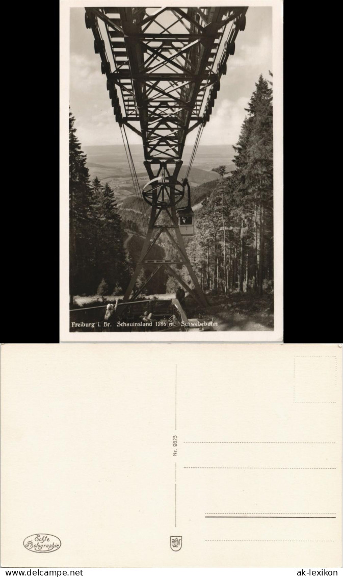 Ansichtskarte Freiburg Im Breisgau Schauinsland Schwebebahn 1931 - Freiburg I. Br.