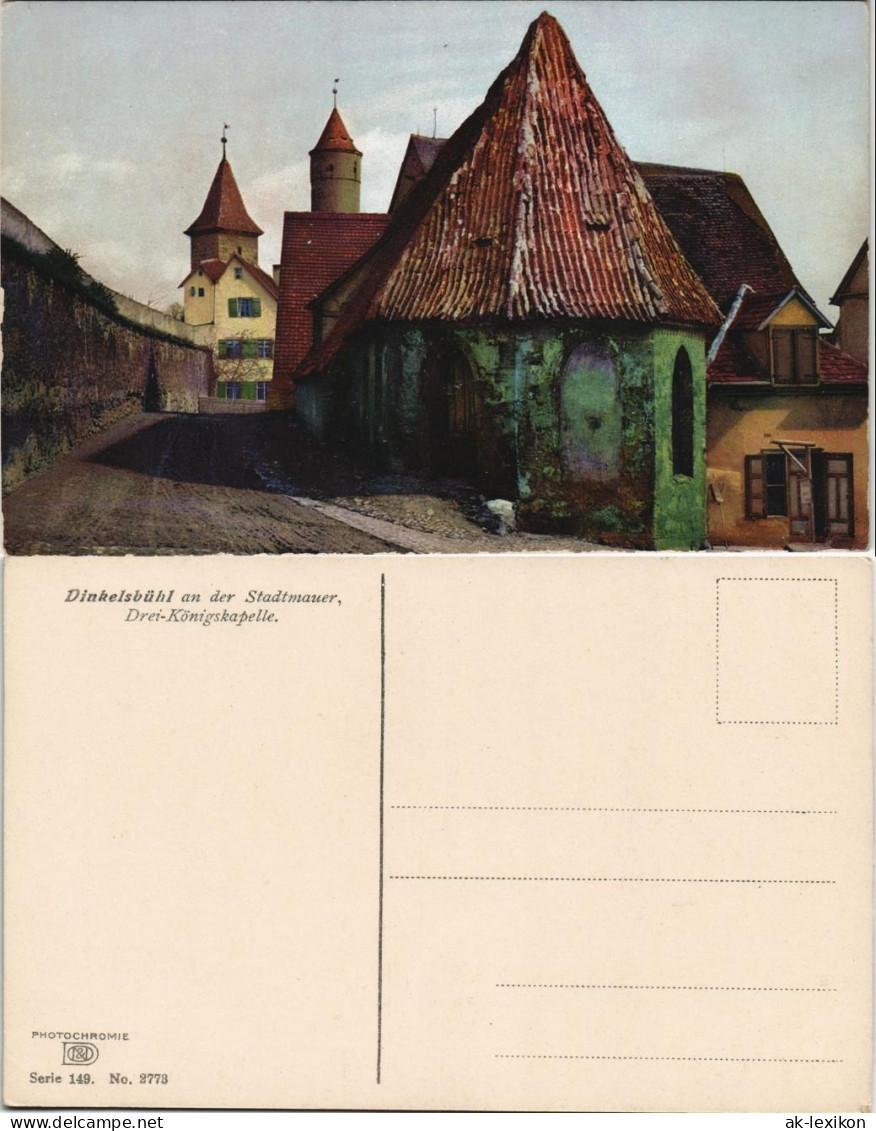 Ansichtskarte Dinkelsbühl Partie An Der Stadtmauer, Drei-Königskapelle 1910 - Dinkelsbuehl