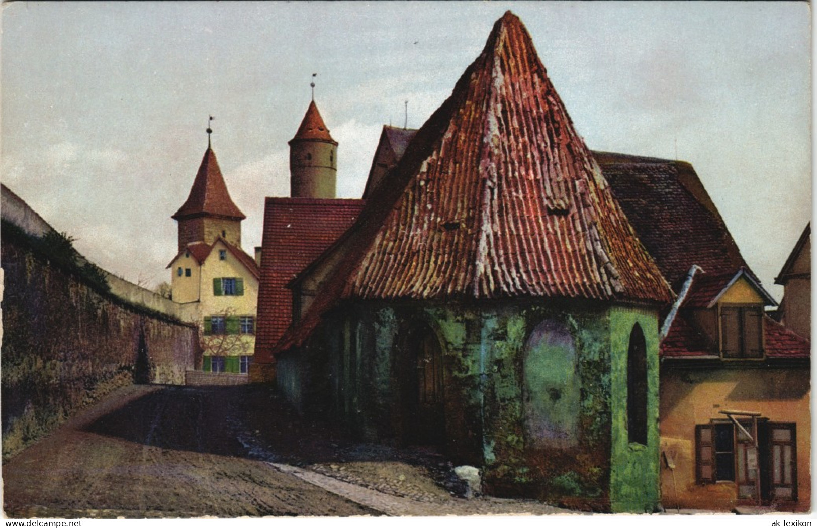 Ansichtskarte Dinkelsbühl Partie An Der Stadtmauer, Drei-Königskapelle 1910 - Dinkelsbühl
