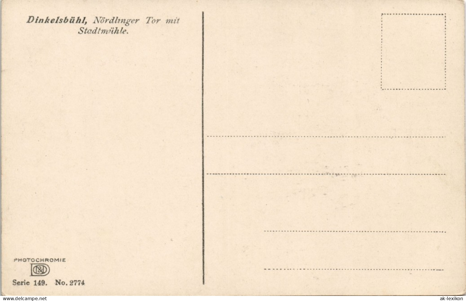 Ansichtskarte Dinkelsbühl Partie Am Nördlinger Tor Mit Stadtmühle 1910 - Dinkelsbuehl