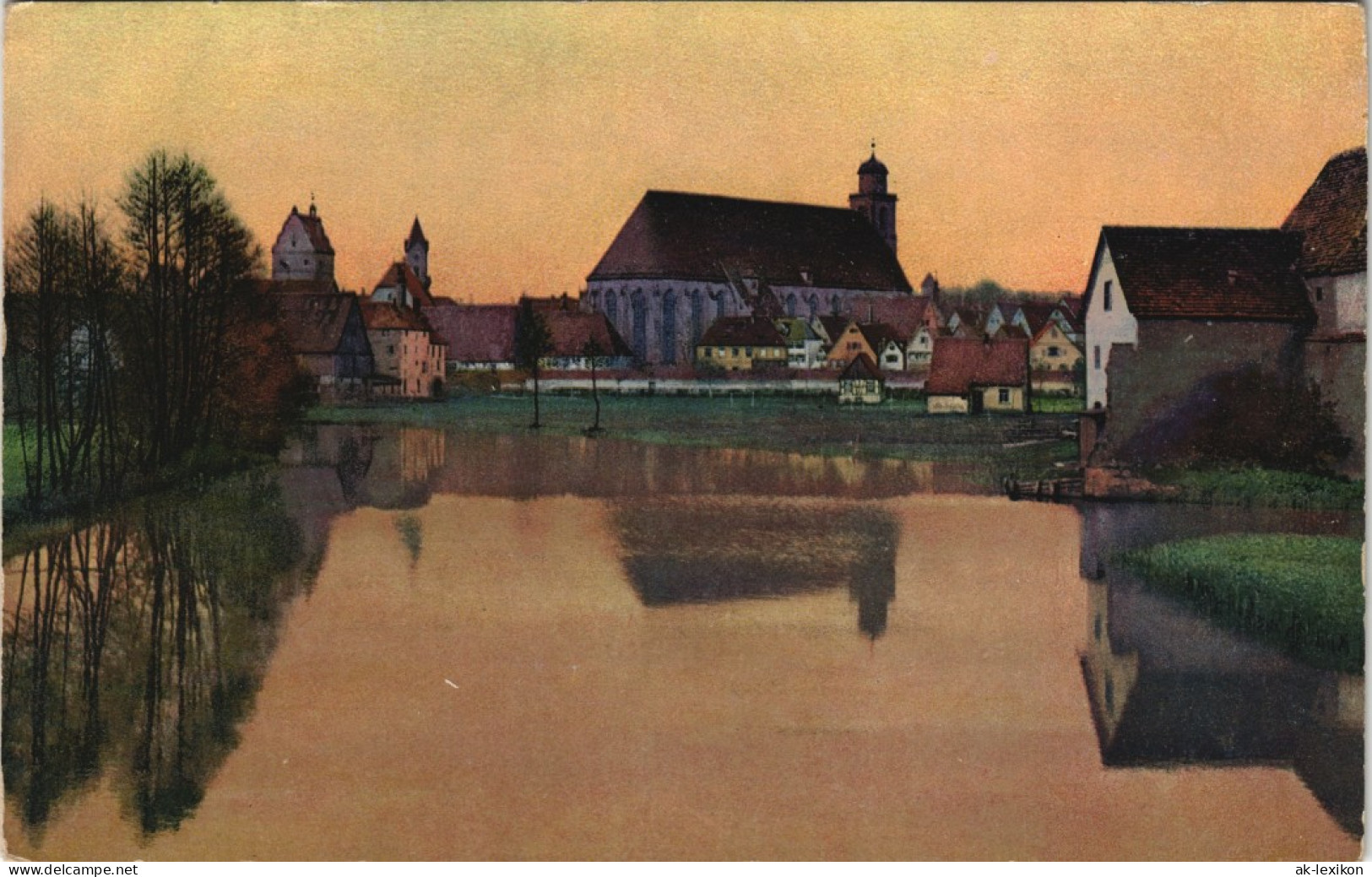 Ansichtskarte Dinkelsbühl Teilansicht Von Der Wörnitz (von Nordost) 1910 - Dinkelsbuehl