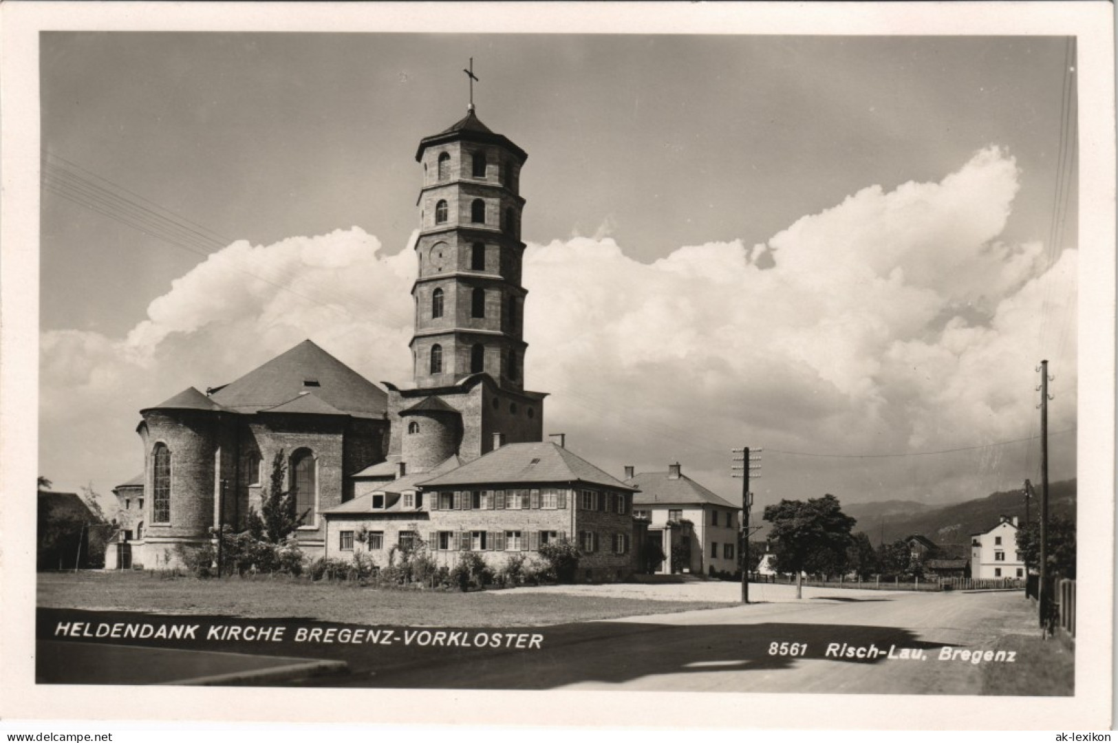 Ansichtskarte Bregenz HELDENDANK KIRCHE BREGENZ-VORKLOSTER 1940 - Autres & Non Classés