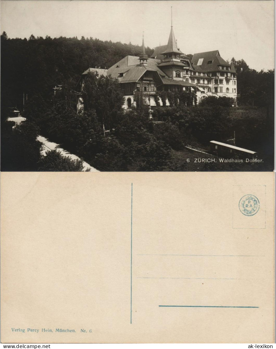 Ansichtskarte Zürich Partie Am Waldhaus Dolder, Echtfoto-AK 1925 - Otros & Sin Clasificación