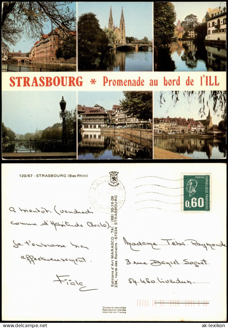 CPA Straßburg Strasbourg Mehrbildkarte Mit Stadtteilansichten 1970 - Strasbourg