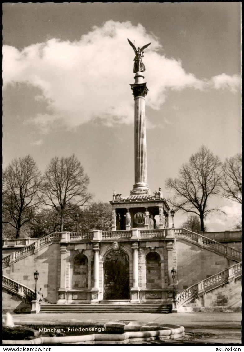 Ansichtskarte München Partie Am Friedensengel Angel Of Peace 1960 - München