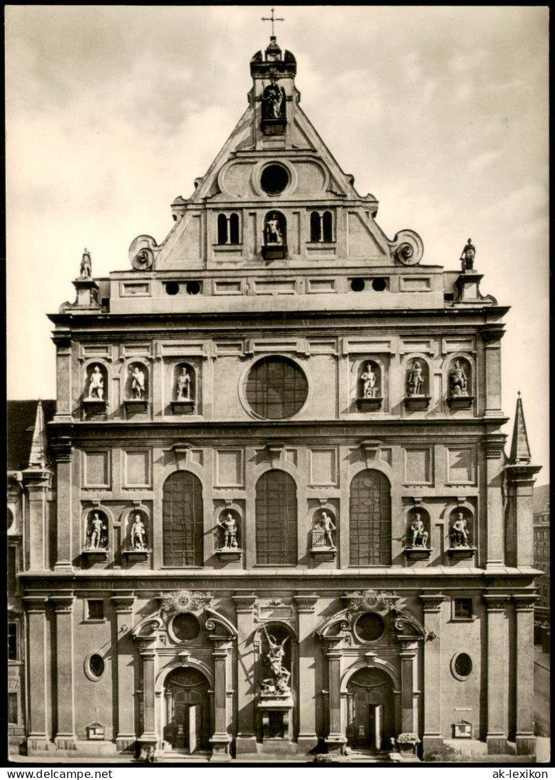 Ansichtskarte München Fassade Mit Der Statue Des Erzengels Michael 1960 - München