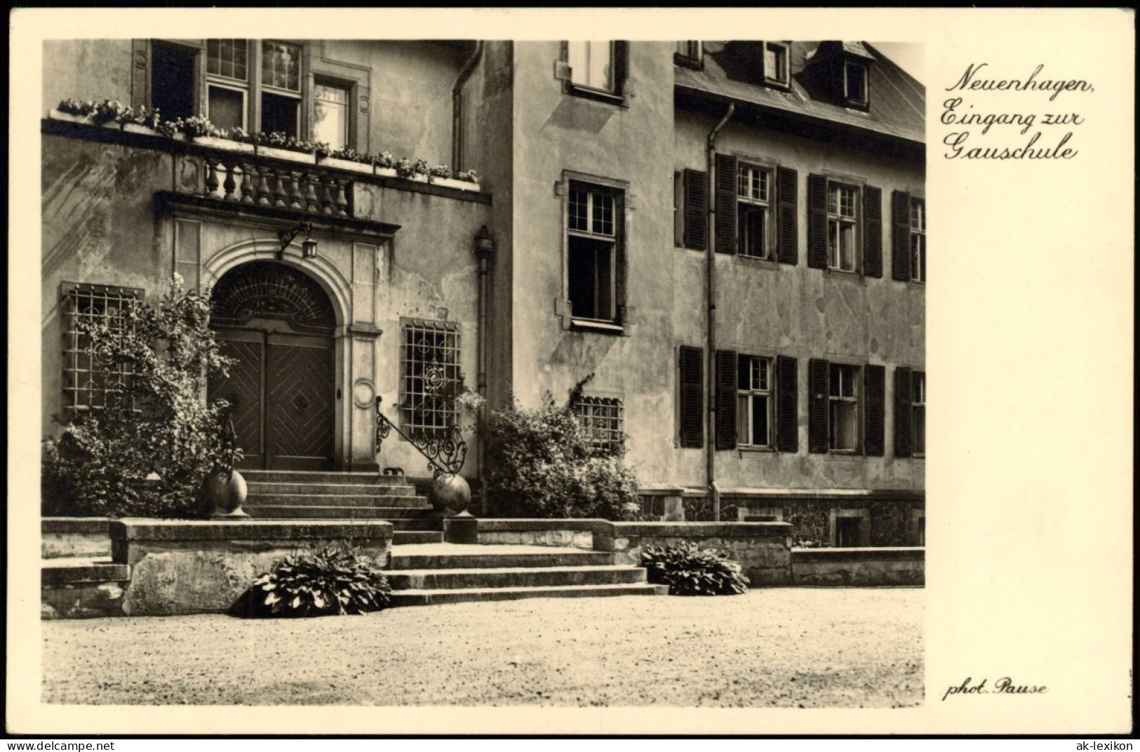 Neuenhagen Bei Berlin Eingang Zur Gauschule Schule Schulgebäude 1940 - Neuenhagen B. Berlin