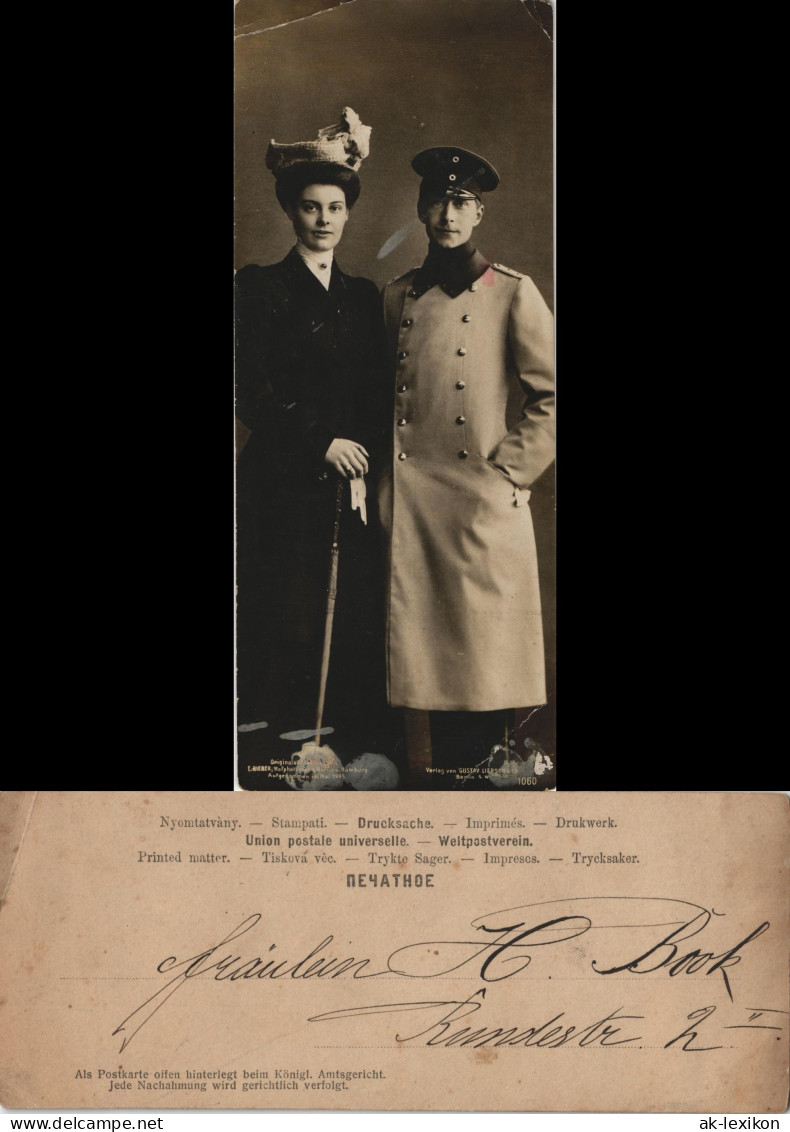 Ansichtskarte  Adel Und Persönlichkeiten Mann Und Frau 1917 - Unclassified