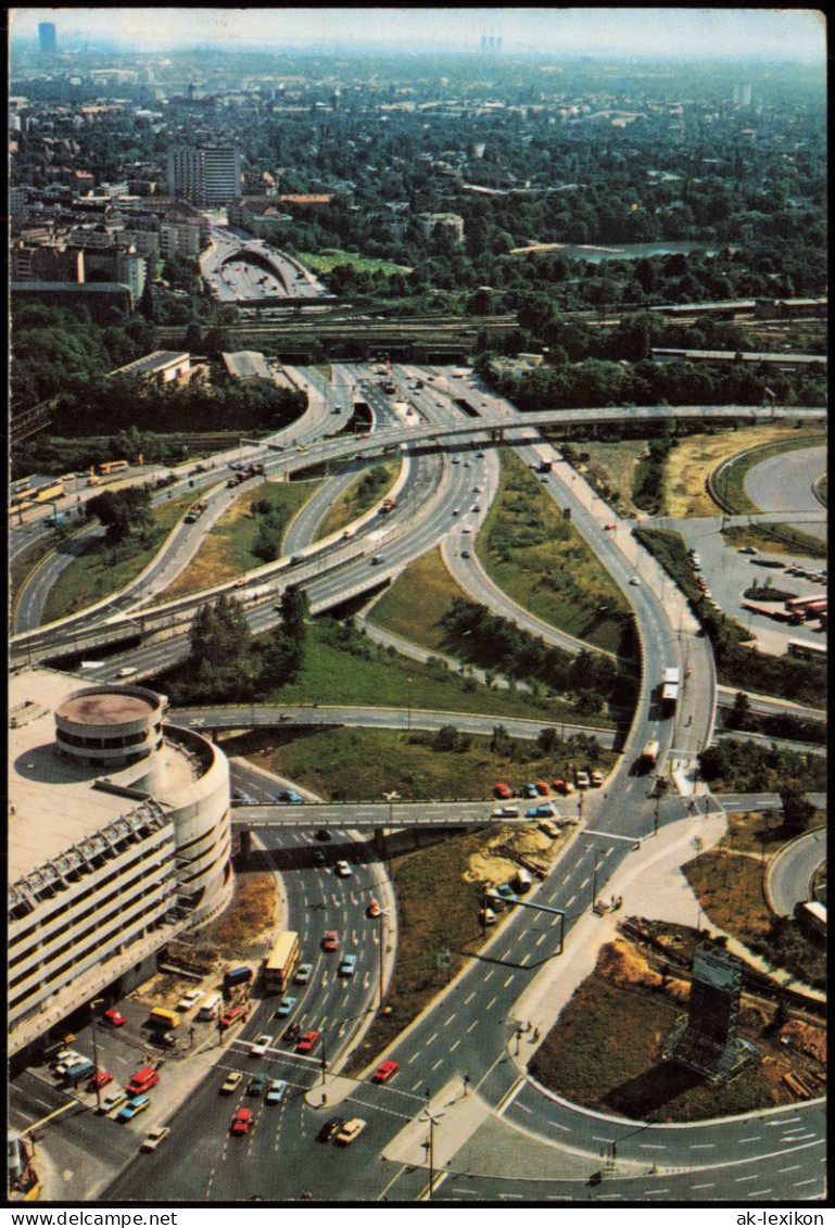 Charlottenburg-Berlin Messegelände Und Stadt-Autobahn Vom Flugzeug Aus 1980 - Charlottenburg