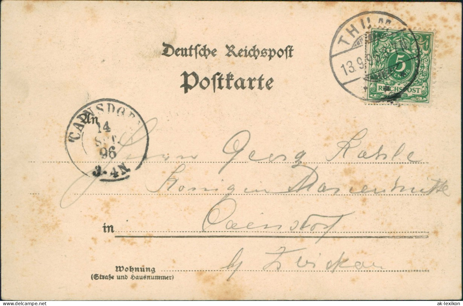 Ansichtskarte Thum Greifenstein, Gasthaus - Sachsen Vorläufer AK 1896 - Thum