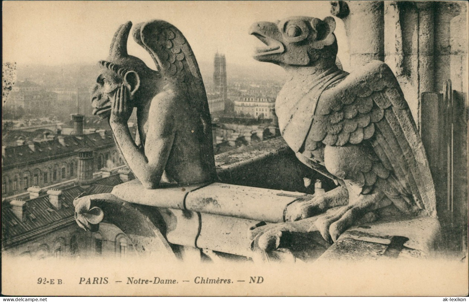 CPA Paris Notre-Dame - Chimères 1920 - Notre Dame Von Paris