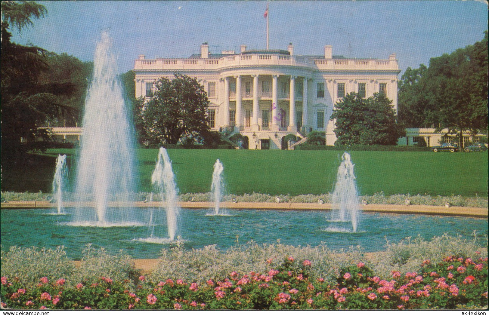 Washington D.C. The White House Weißes Haus Gebäude Ansicht 1976 - Washington DC