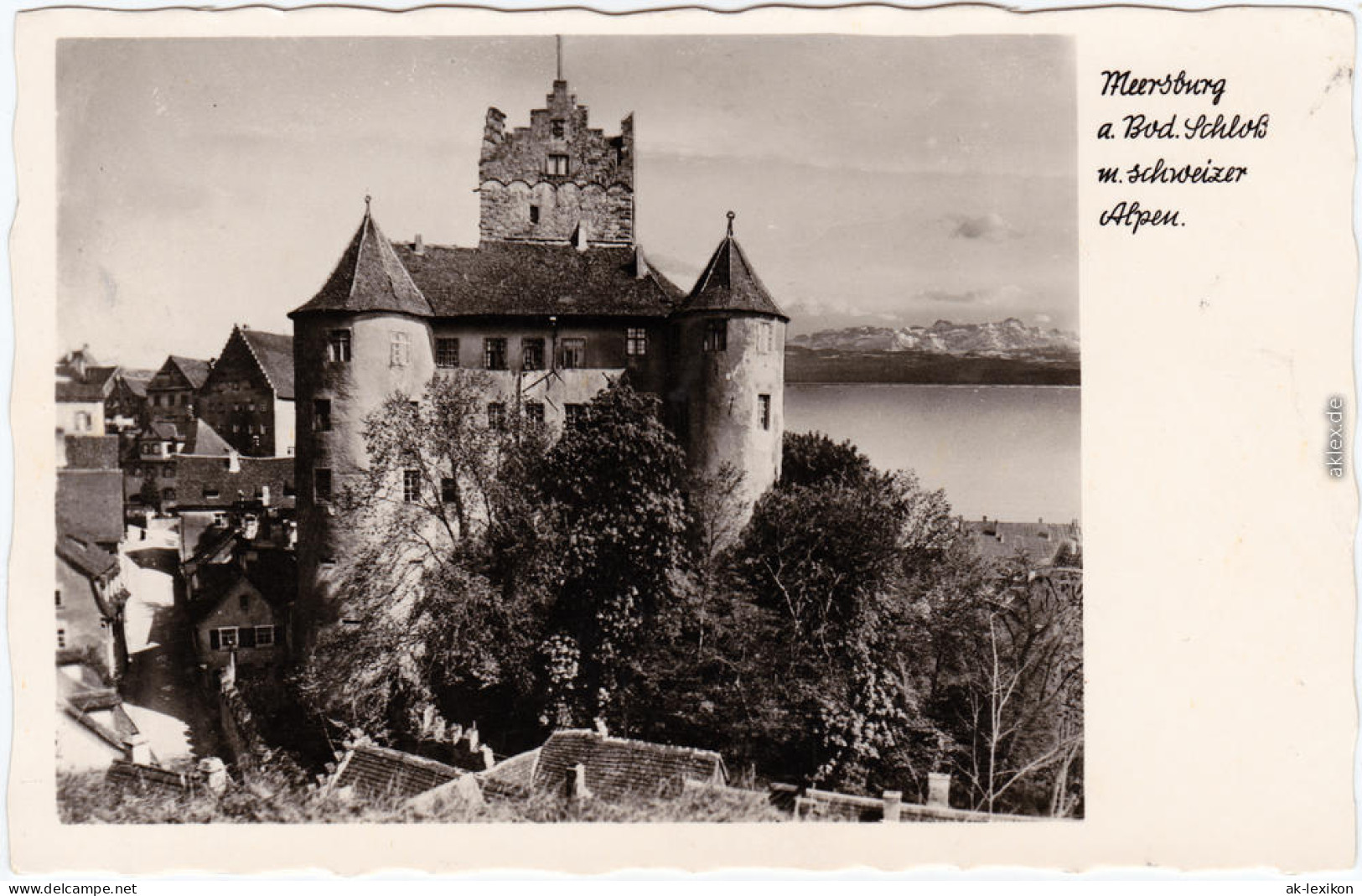 Meersburg Altes Schloß Foto Ansichtskarte 1955 - Meersburg