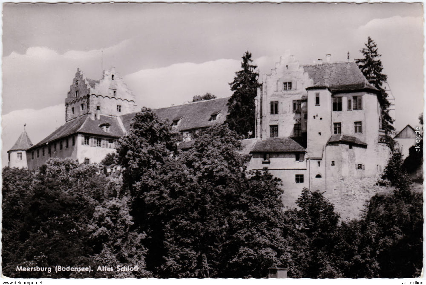 Meersburg Altes Schloss Bodendsee Foto Ansichtkarte 1956 - Meersburg
