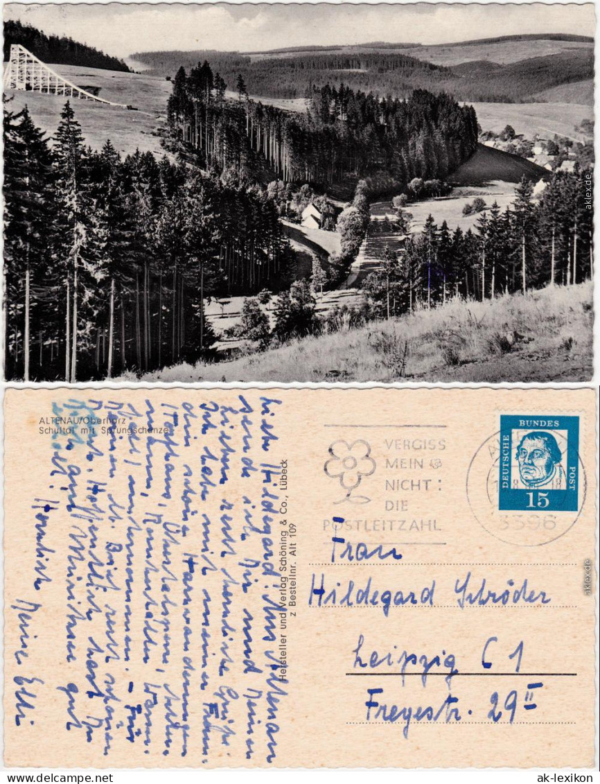 Ansichtskarte Altenau, Bergstadt Schultal Mit Sprungschanze 1969 - Altenau