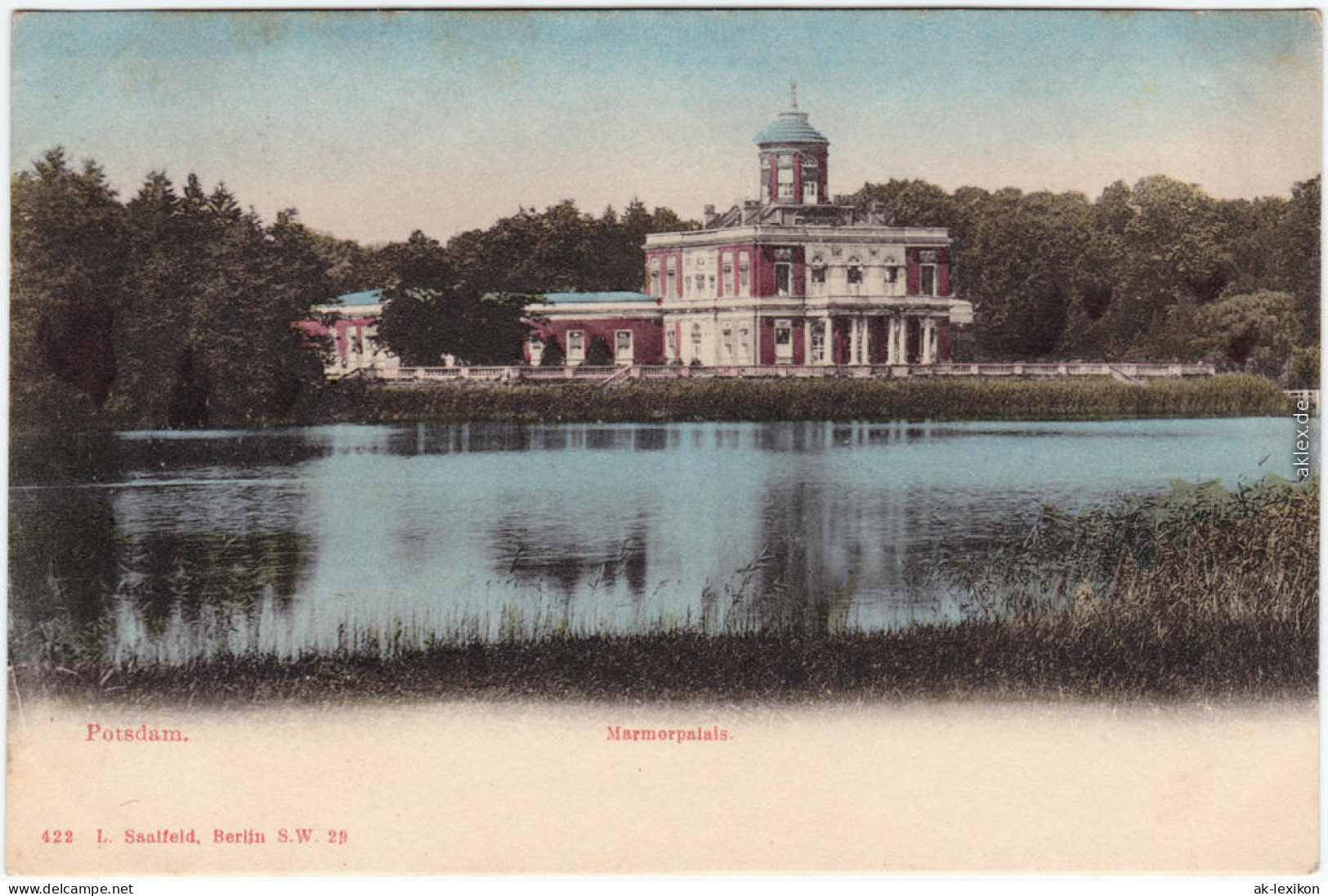 Potsdam Marmorpalais Colorierte Ansichtskarte  1912 - Potsdam