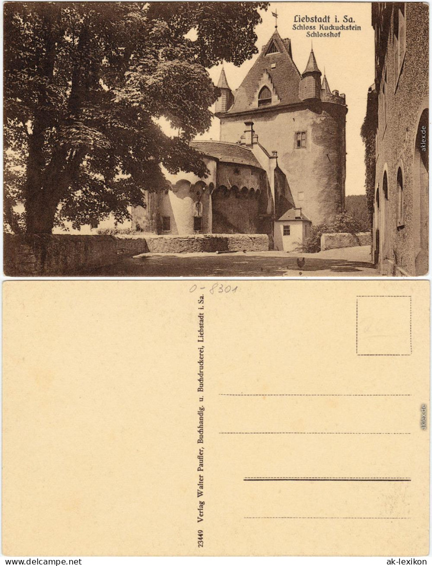 Liebstadt Schlosshof - Schloss, Kuckuckstein B Chemnitz  1916 - Liebstadt