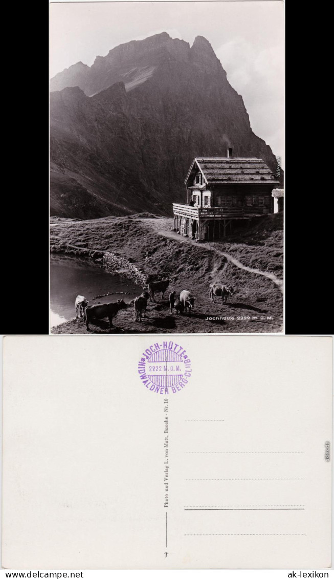 Engelberg OW Berghaus Jochpass &#47; Jochhütte Fotokarte Obwalden 1930 - Autres & Non Classés