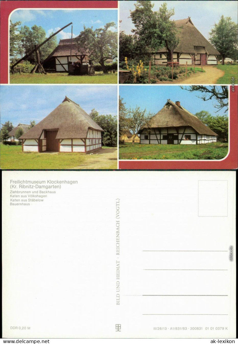 Ansichtskarte Ribnitz Damgarten Freilichtmuseum Klockenhagen 1983 - Ribnitz-Damgarten