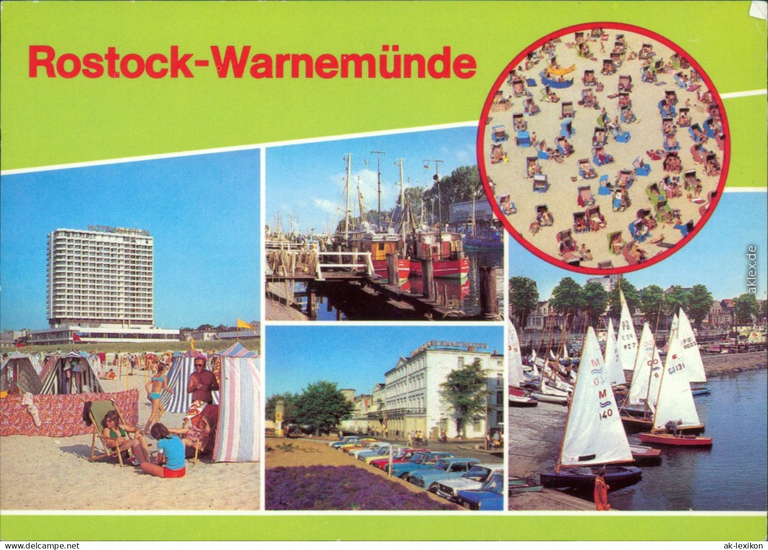 Warnemünde Rostock Hotel "Neptun", Hafen Am Alten Strom,   Jachthafen 1981 - Rostock