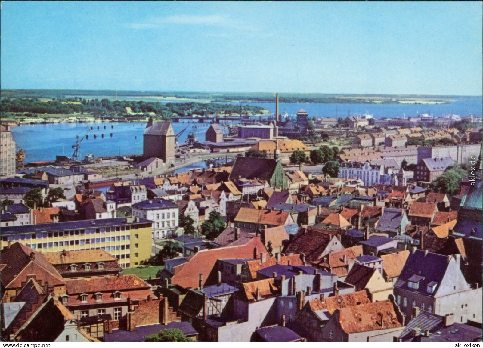 Stralsund Ansichtskarte Blick über Die Stadt 
 1981 - Stralsund