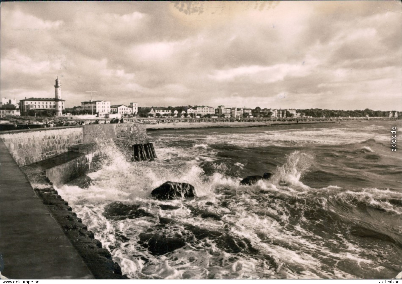 Ansichtskarte Ansichtskarte Warnemünde-Rostock Westmole, Strand 1964 - Rostock