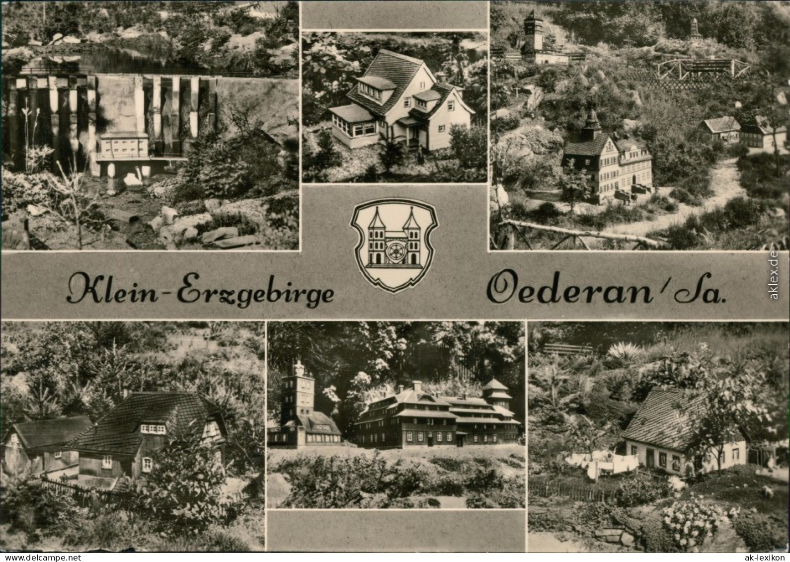 Ansichtskarte Oederan Miniaturpark Klein-Erzgebirge 1970 - Oederan