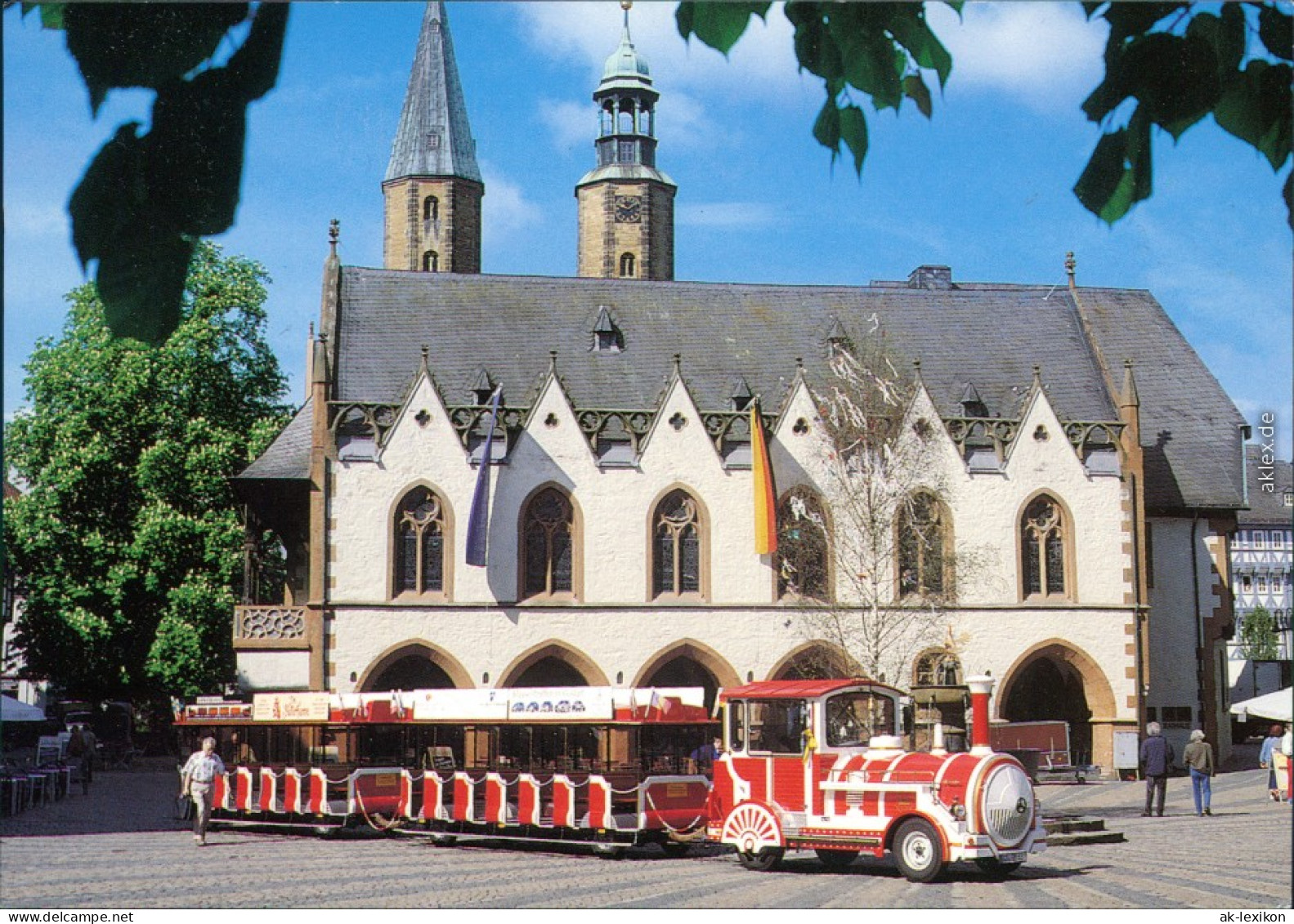 Ansichtskarte Goslar Marktplatz Mit Bimmelbahn 1997 - Goslar