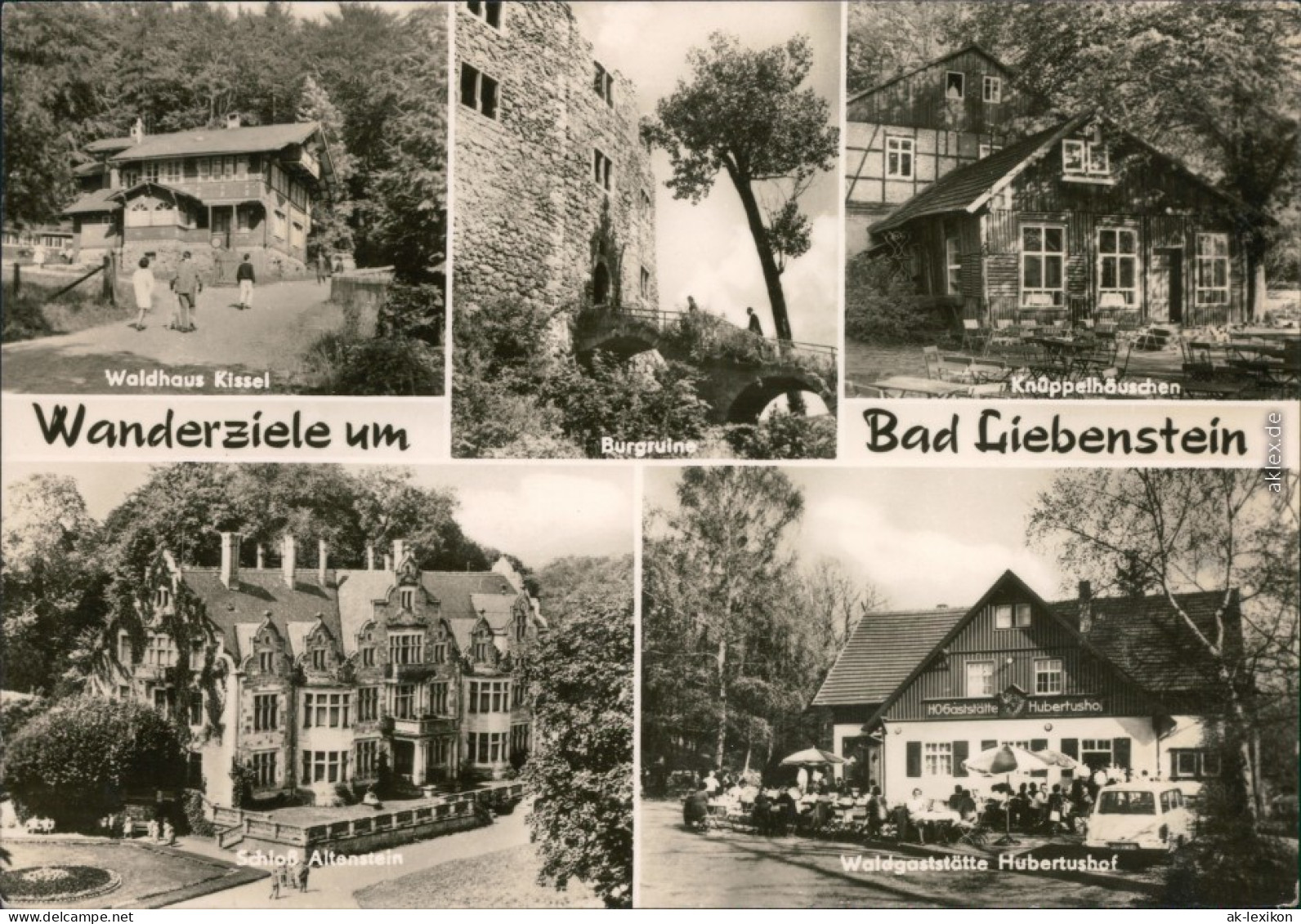 Bad Liebenstein Waldhaus  Schloß Altenstein, Waldgaststätte Hubertushof 1970 - Bad Liebenstein