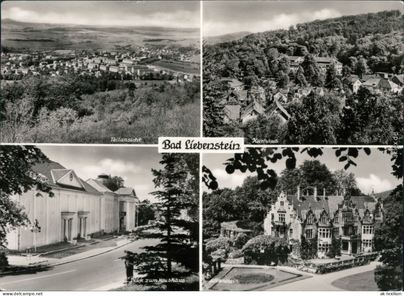 Bad Liebenstein Teilansicht, Kurhaus, Blick Zum Klubhaus, Altenstein 1978 - Bad Liebenstein