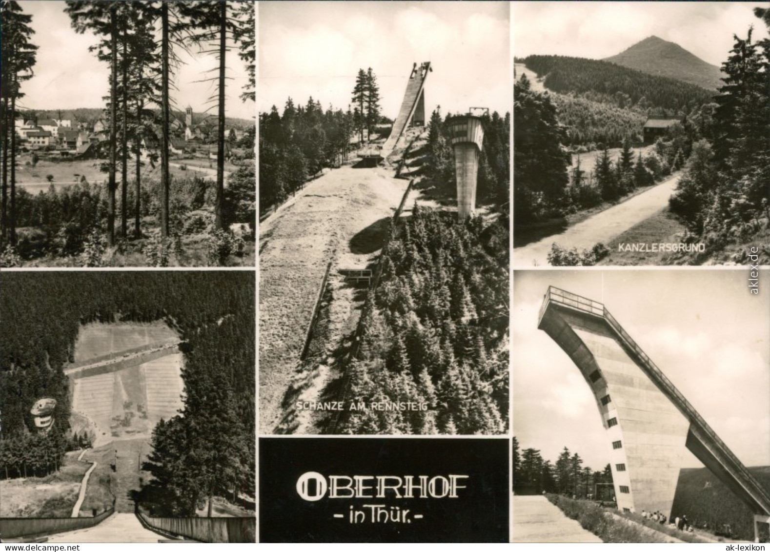Oberhof (Thüringen) Überblick, Schanze Am Rennsteig, Kanzlersgrund 1971 - Oberhof