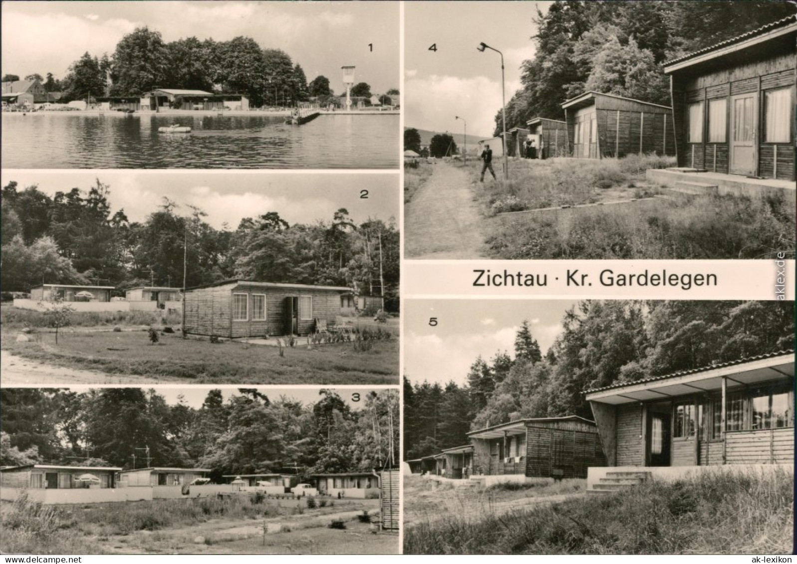 Ansichtskarte Zichtau Waldbad, Feriensiedlung, Jugendcampingzentrum 1980 - Other & Unclassified