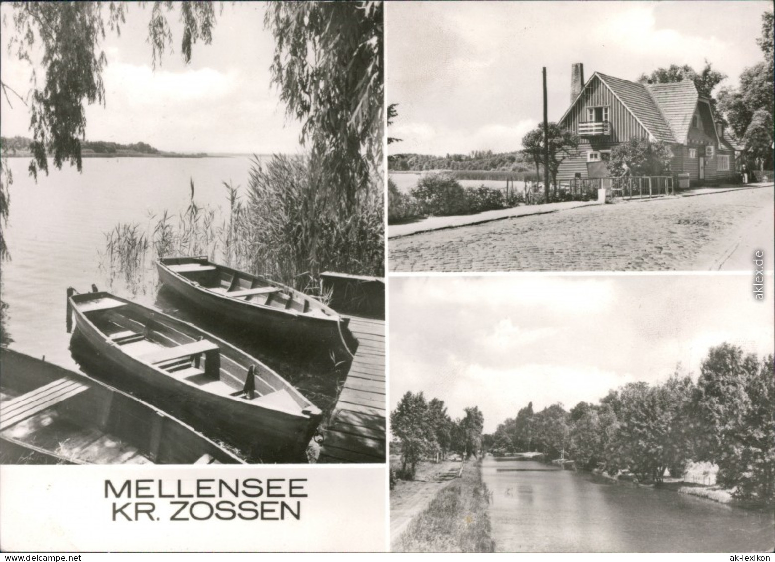 Ansichtskarte Am Mellensee Bootsanlegestelle, Kanal, Häuseransicht 1980 - Andere & Zonder Classificatie