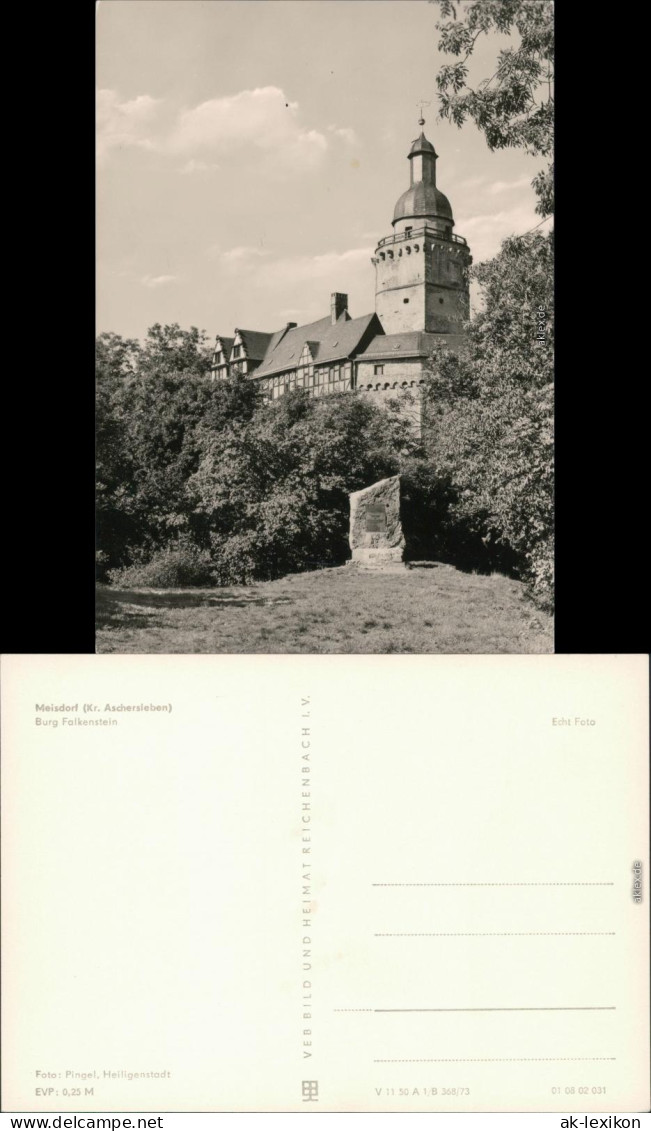 Ansichtskarte Meisdorf-Falkenstein/Harz Burg Falkenstein 1973 - Other & Unclassified