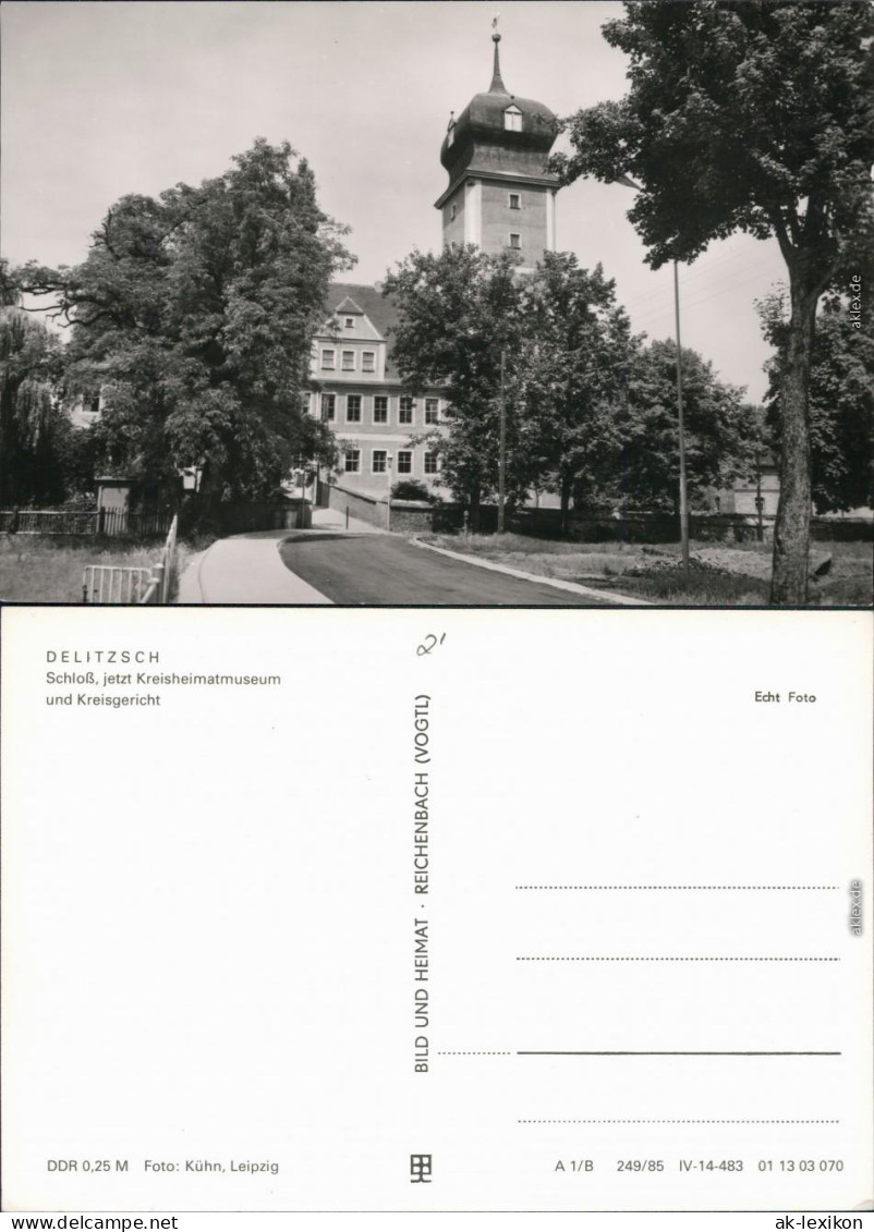 Ansichtskarte Delitzsch Schloss, Jetzt Kreismuseum Und Kreisgericht 1985 - Delitzsch