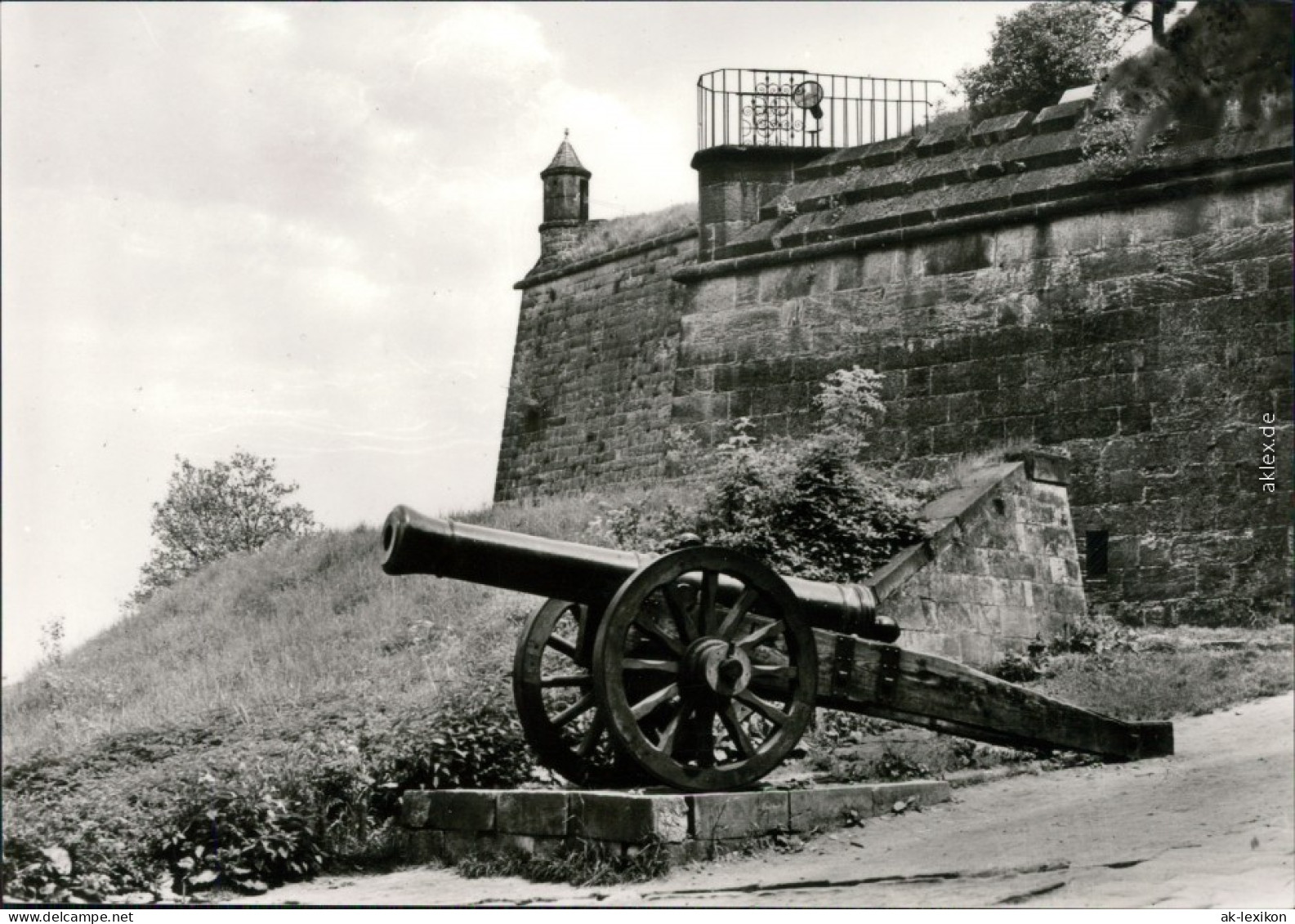 Königstein (Sächsische Schweiz) Festung Königstein: Kanone Am Eingangstor 1978 - Koenigstein (Saechs. Schw.)