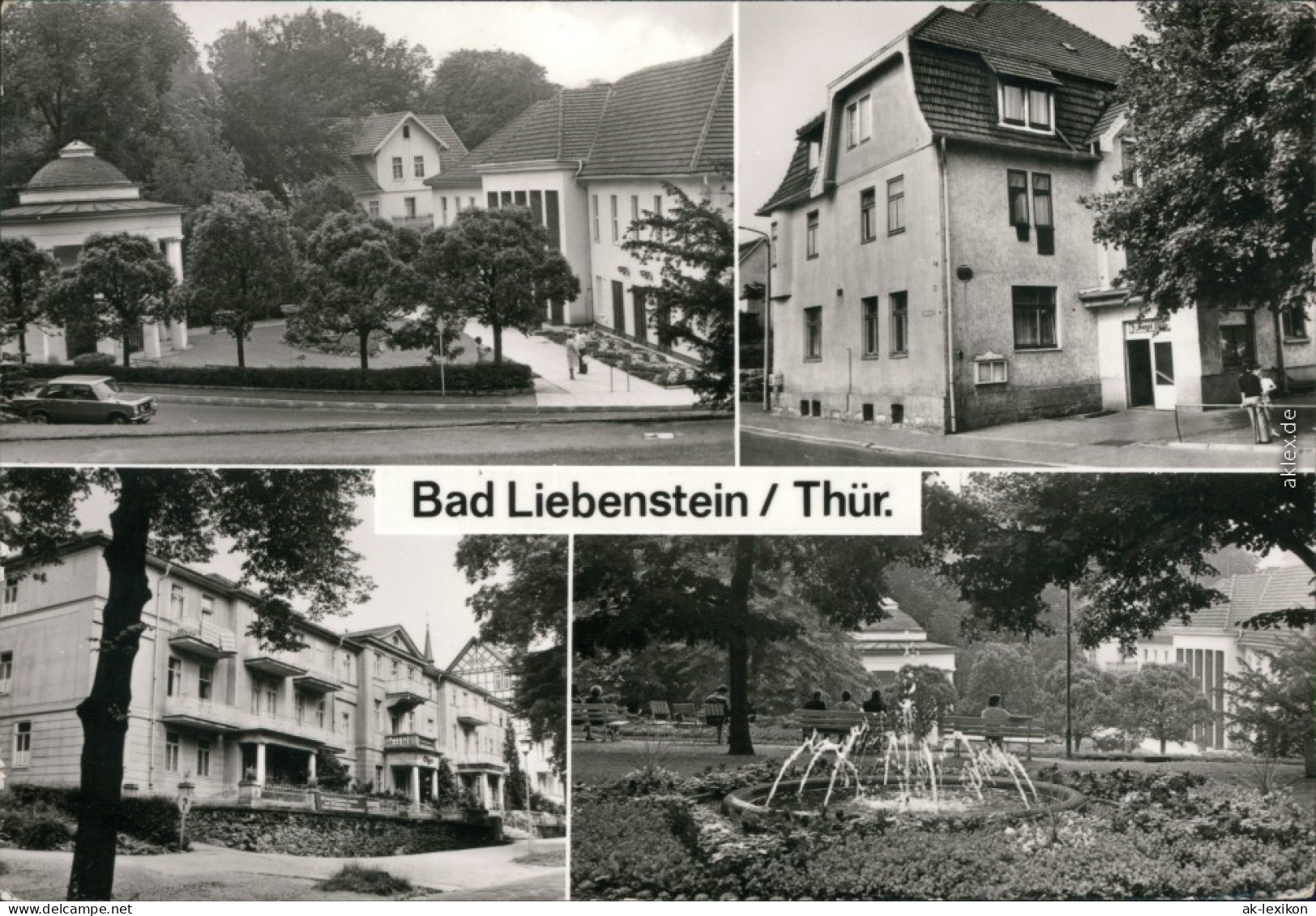 Bad Liebenstein Theater, Badehaus, Hotel "Zum Löwen", Haus "Olga", Kurpark 1979 - Bad Liebenstein