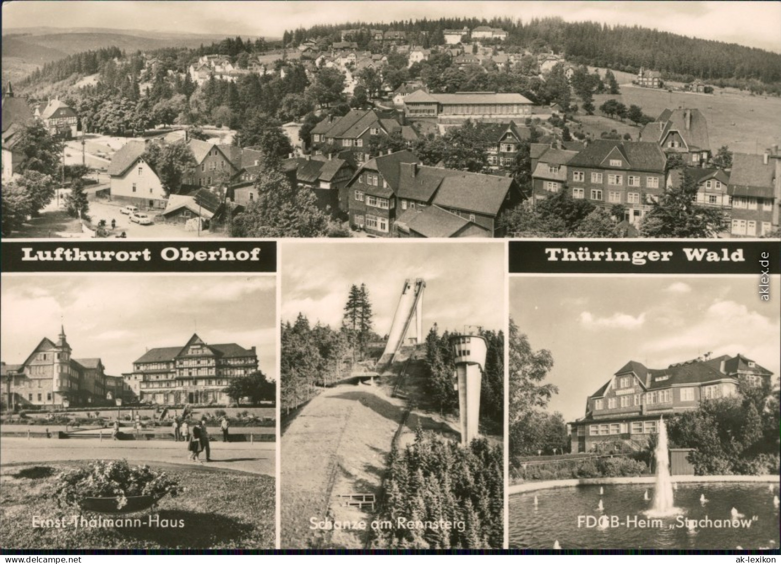 Oberhof (Thüringen) Ernst-Thälmann-Haus, Schanze Am Rennsteig,  1969 - Oberhof