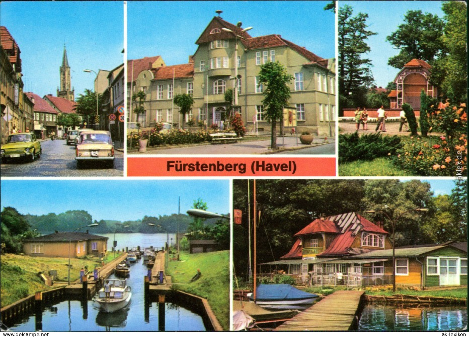 Fürstenberg Havel Ernst-Thälmann-Straße, Rathaus, Park Des Friedens,  G1980 - Fürstenberg