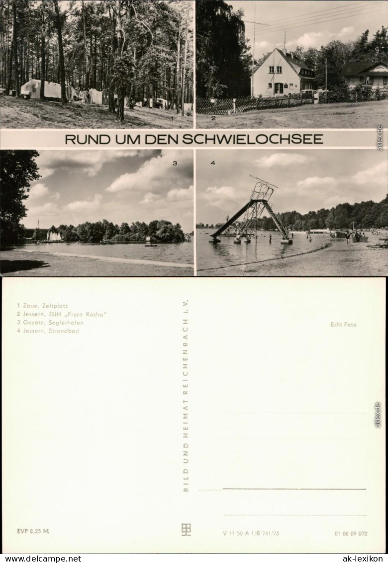 Schwielochsee Zaue, Zeltplatz, Jessern, DJH  Goyatz, Seglerhafen 1975 - Andere & Zonder Classificatie