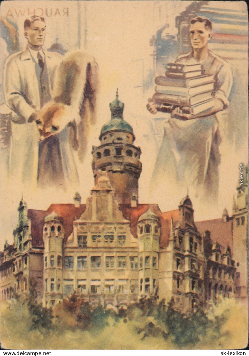 Ansichtskarte Leipzig 1. Leipziger Freidensmesse - Künstlerkarte 1955  - Leipzig