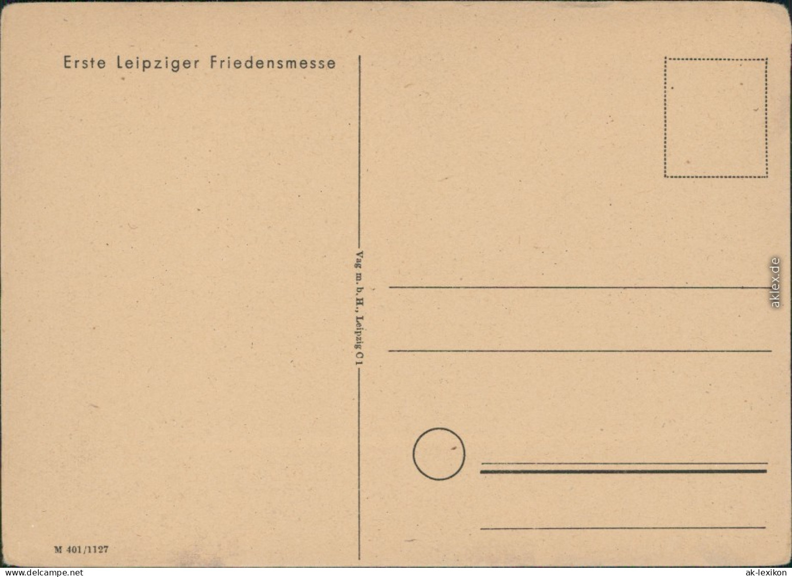 Ansichtskarte Leipzig 1. Leipziger Freidensmesse - Künstlerkarte 1955  - Leipzig