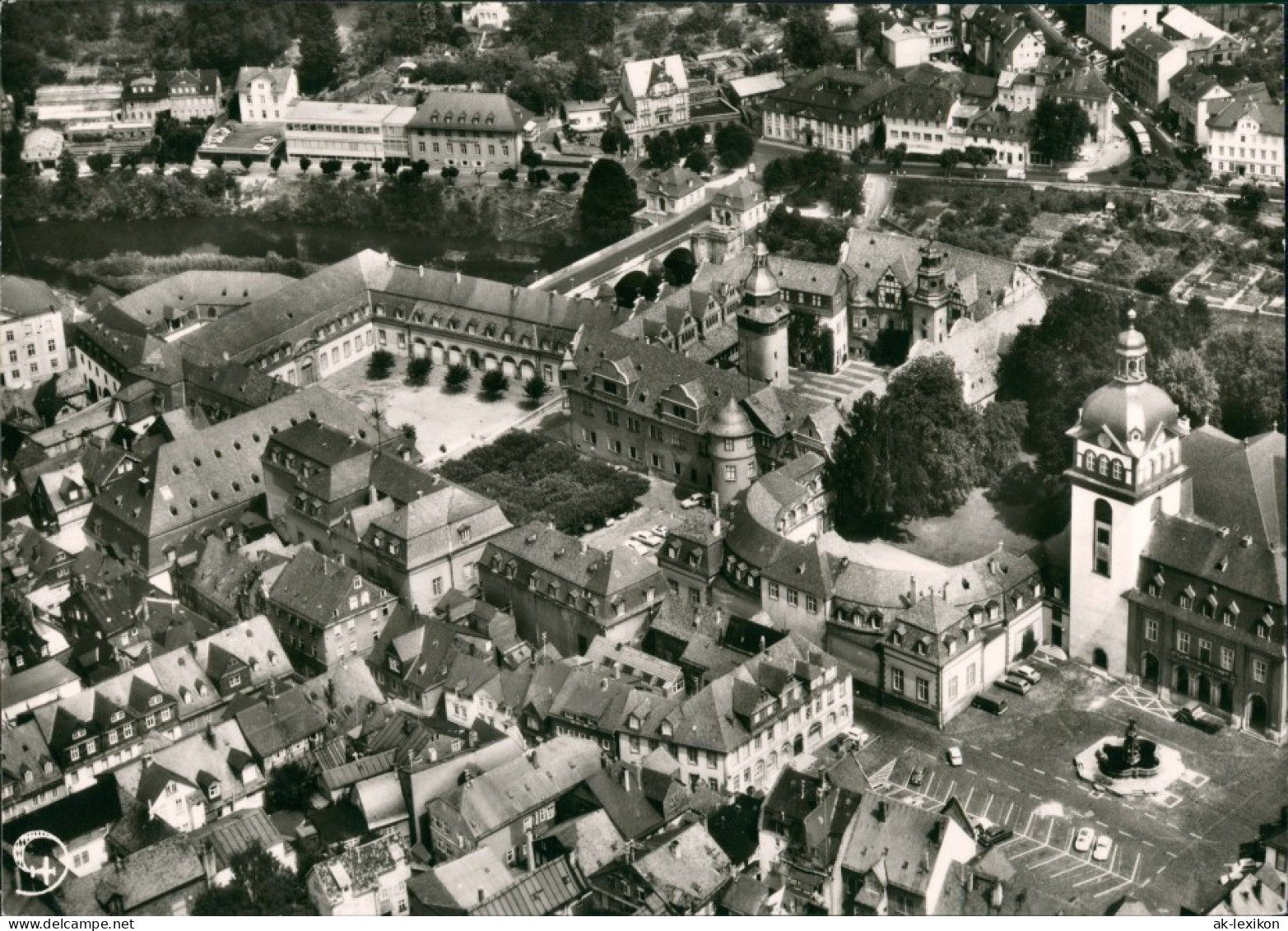 Ansichtskarte Weilburg (Lahn) Luftbild Schloßanlage 1963 - Weilburg