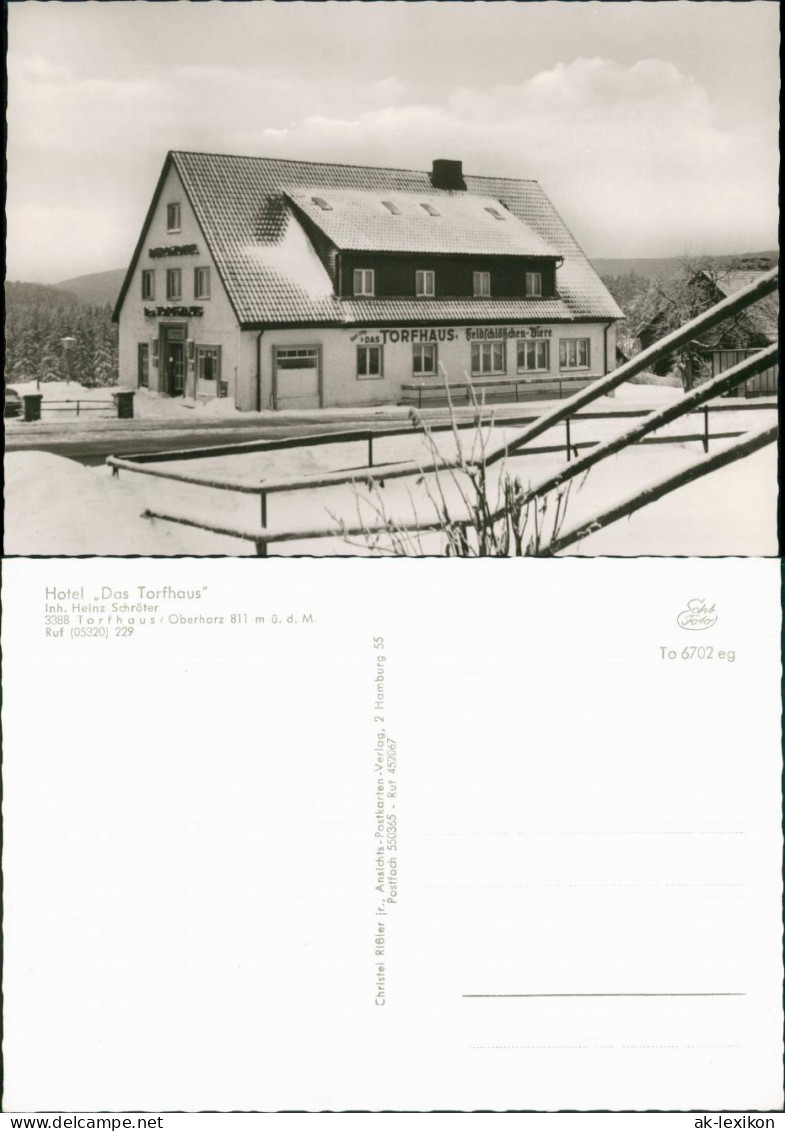 Ansichtskarte Torfhaus (Harz)-Altenau Hotel „Das Torfhaus" 1963 - Altenau